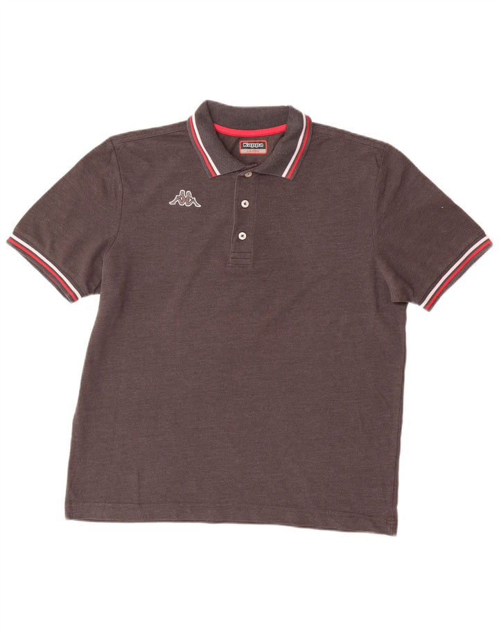 Camisa polo masculina KAPPA grande cinza