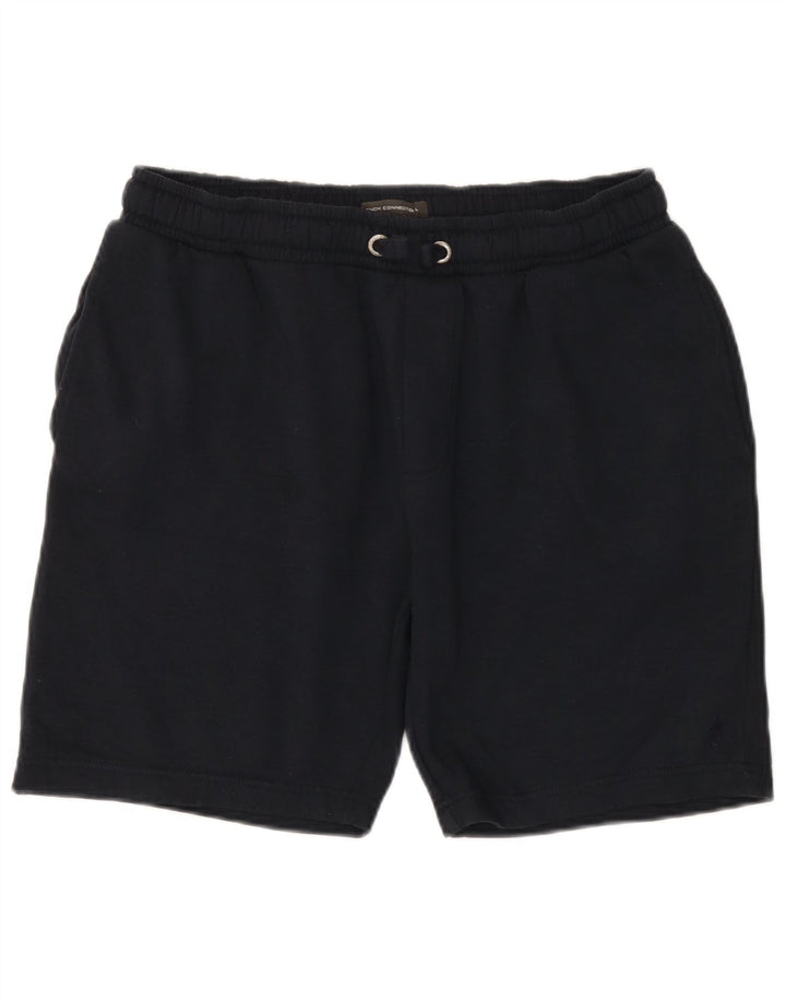 Shorts esportivo masculino French Connection grande algodão preto