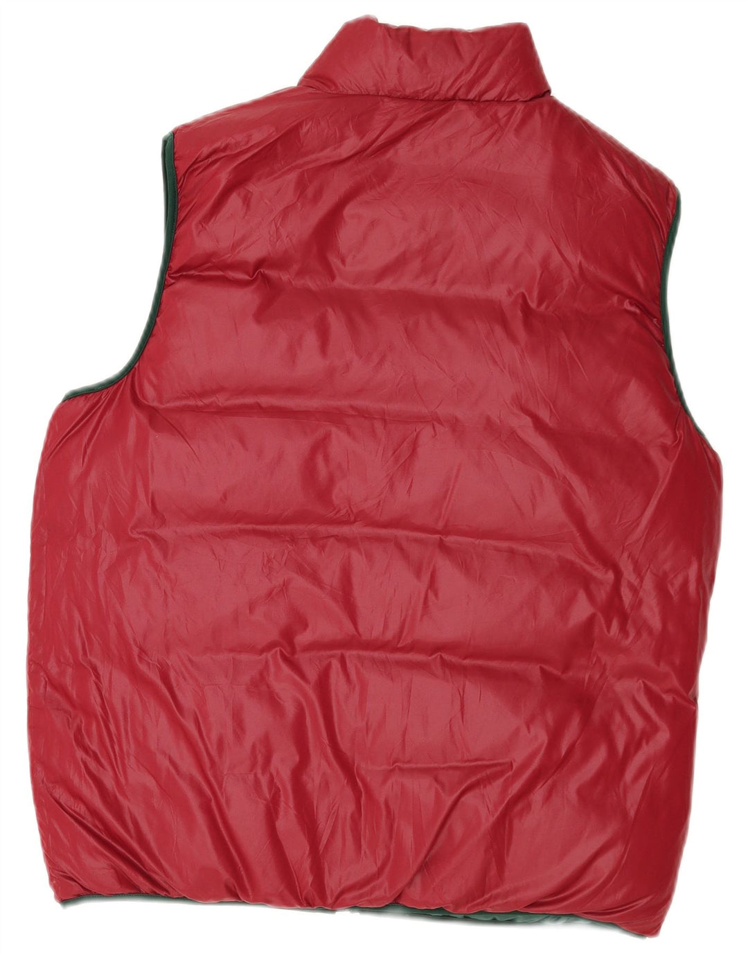 Colete acolchoado reversível masculino North Sails UK 38 poliamida verde médio