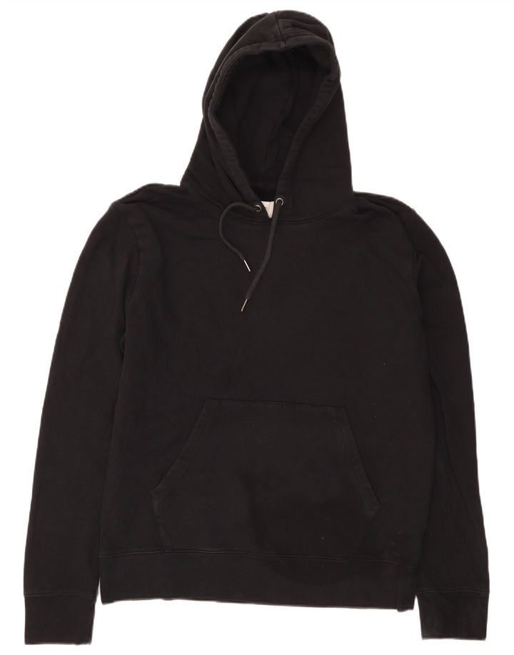 Suéter masculino com capuz Marks & Spencer médio algodão preto