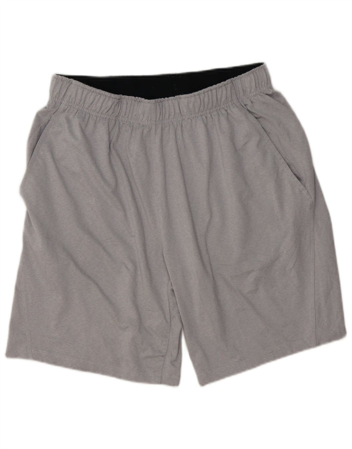 Shorts esportivos masculinos RUSSELL ATLÉTICO grande cinza poliéster