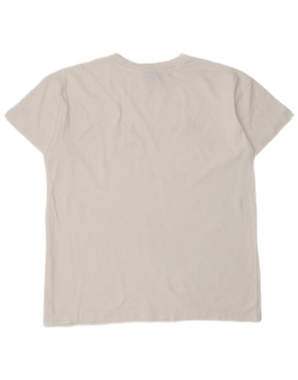 Camiseta masculina gráfica Champion pequena branca