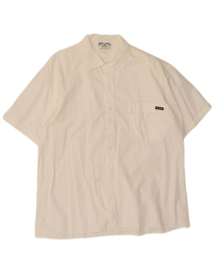 Camisa masculina de manga curta Navigare XL branca