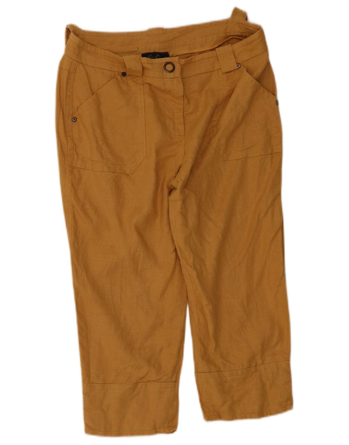 Calça Capri Feminina Luisa Spagnoli IT 44 Médio W34 L18 Bege