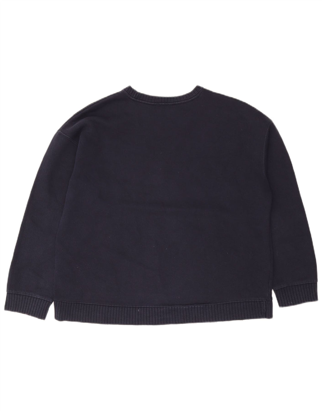 ZARA moletom feminino oversized jumper UK 14 médio azul marinho