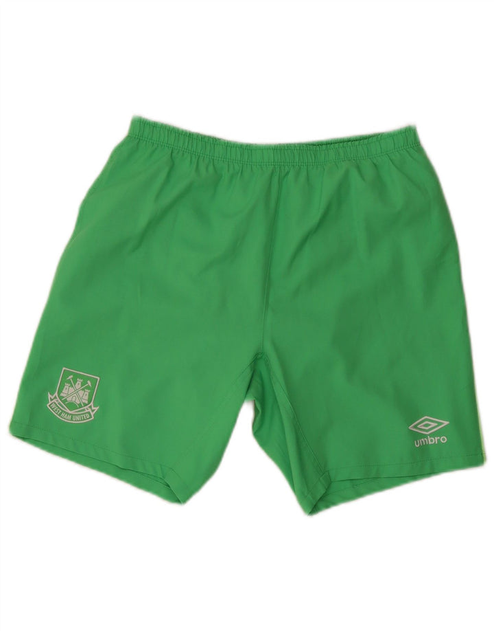 Umbro Mens West Ham United Sport Shorts Pequeno Poliéster Verde