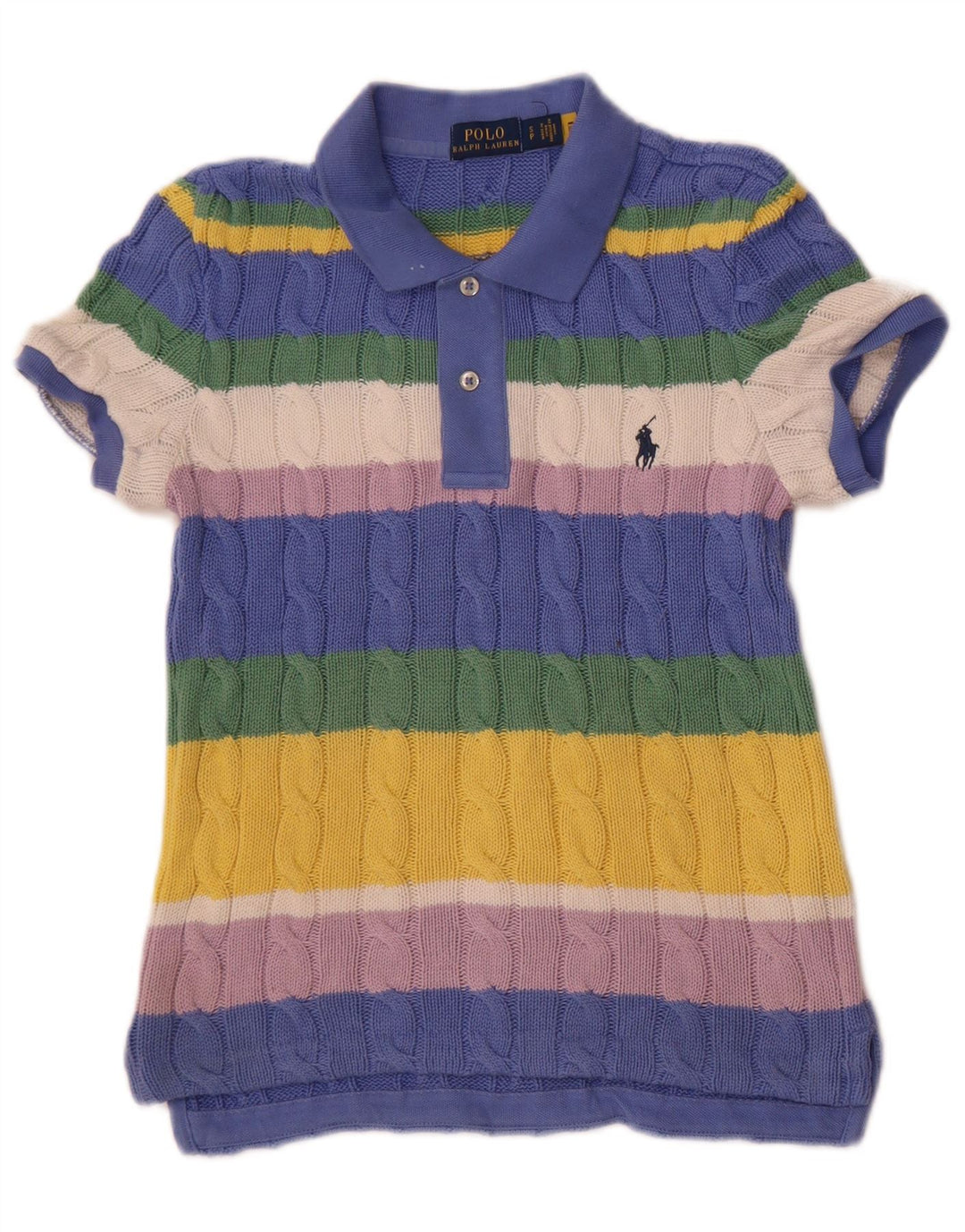 Polo Ralph Lauren Menina 11-12 Anos Pequeno Listrado Multicolorido