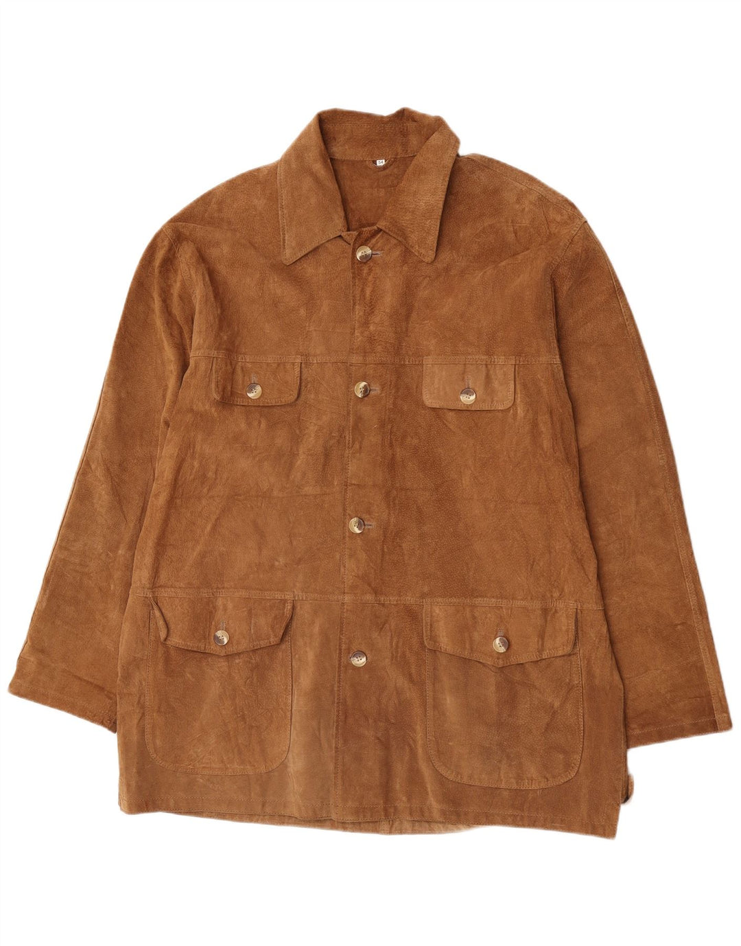 Jaqueta masculina de camurça Montereggi EU 54 2XL couro bege