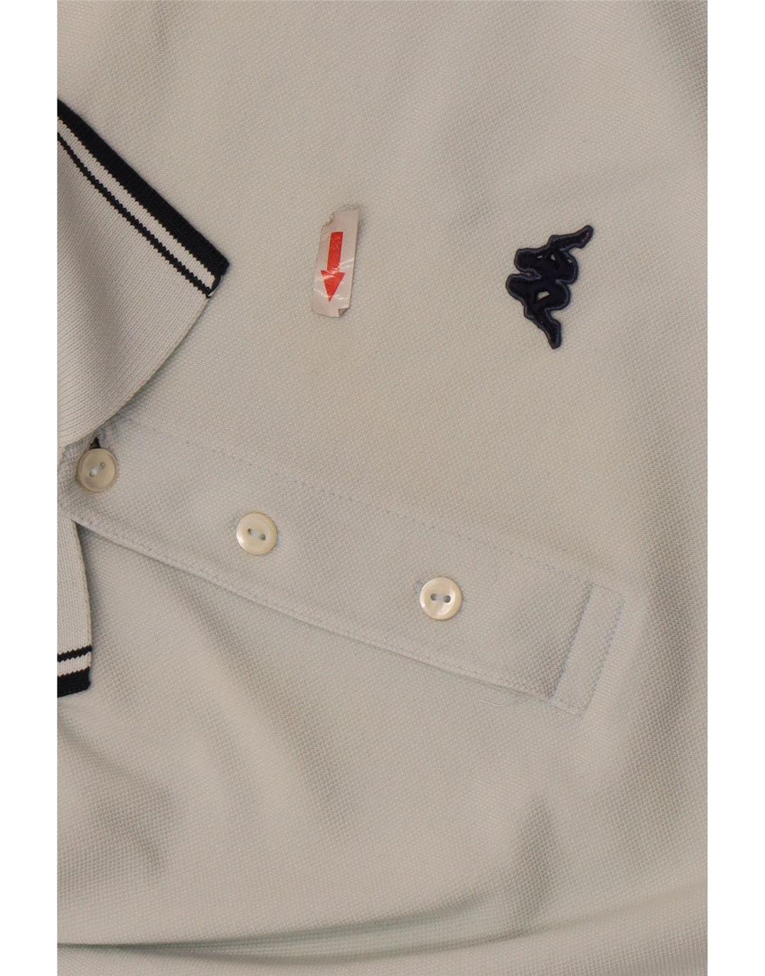 Camisa polo masculina Kappa algodão azul médio