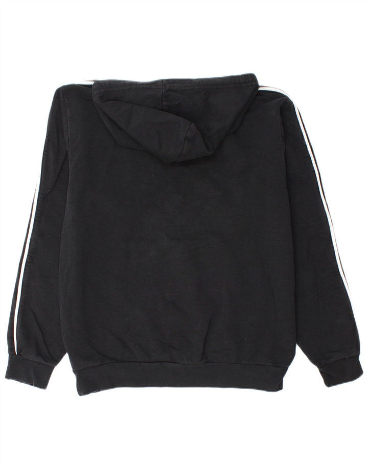 KAPPA moletom com capuz masculino médio algodão preto
