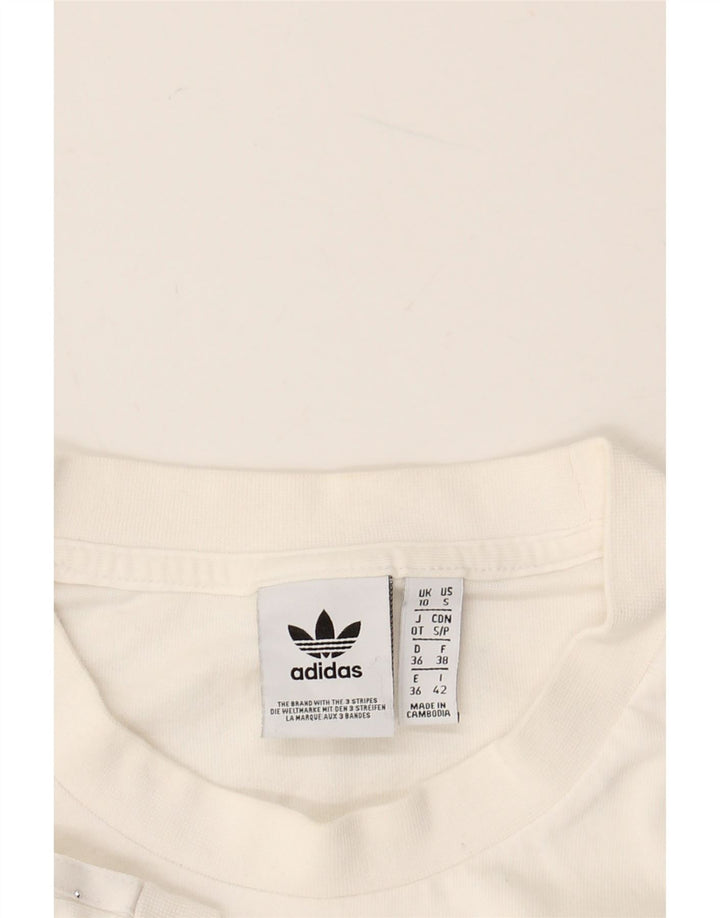 Camiseta Adidas Feminina Top UK 10 Pequena Branca