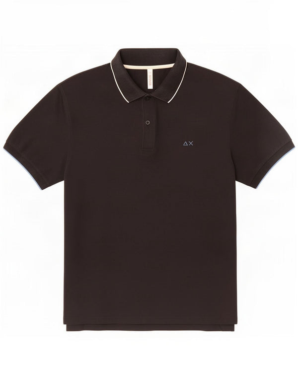 Camisa polo masculina Sun68 2XL algodão preto