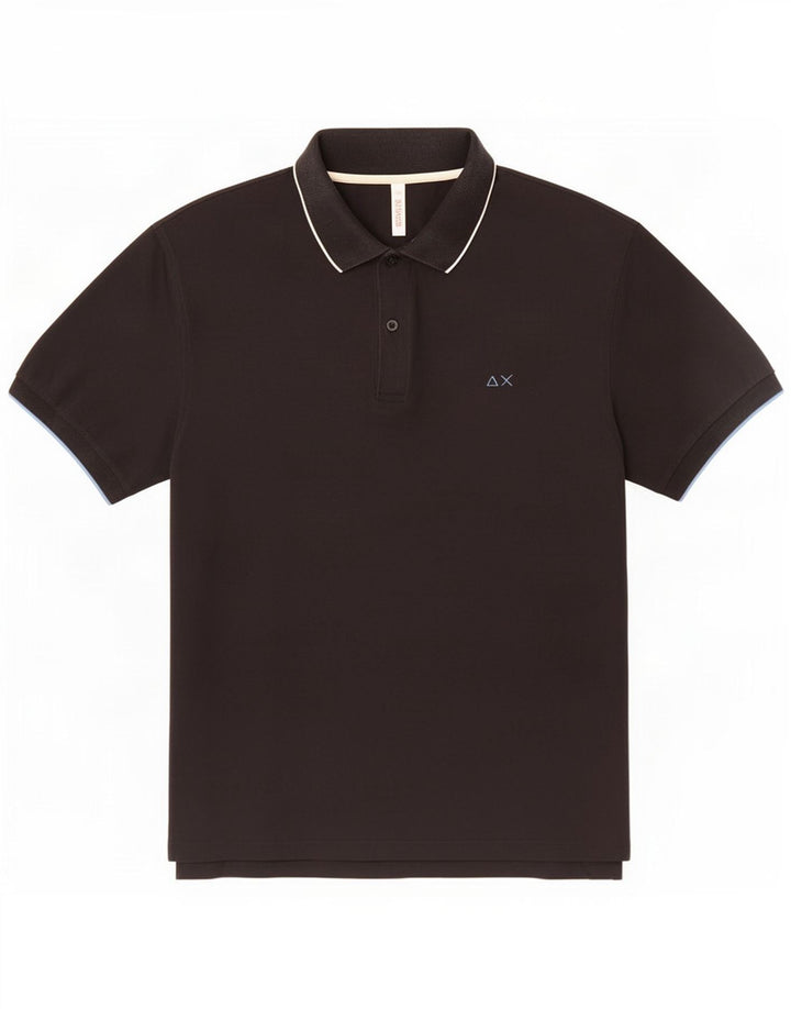 Camisa polo masculina Sun68 2XL algodão preto