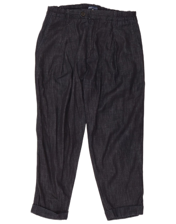 Calça feminina Levi's Pegged Suit W34 L26 algodão azul marinho
