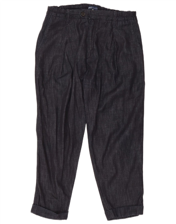 Calça feminina Levi's Pegged Suit W34 L26 algodão azul marinho
