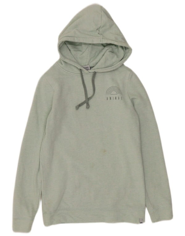 Animal Womens Hoodie Jumper UK 6 XS Verde Poliéster