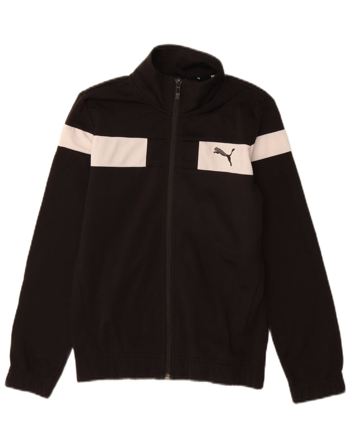 Jaqueta Puma Meninos Treino Top 9-10 Anos Preto Colourblock Poliéster
