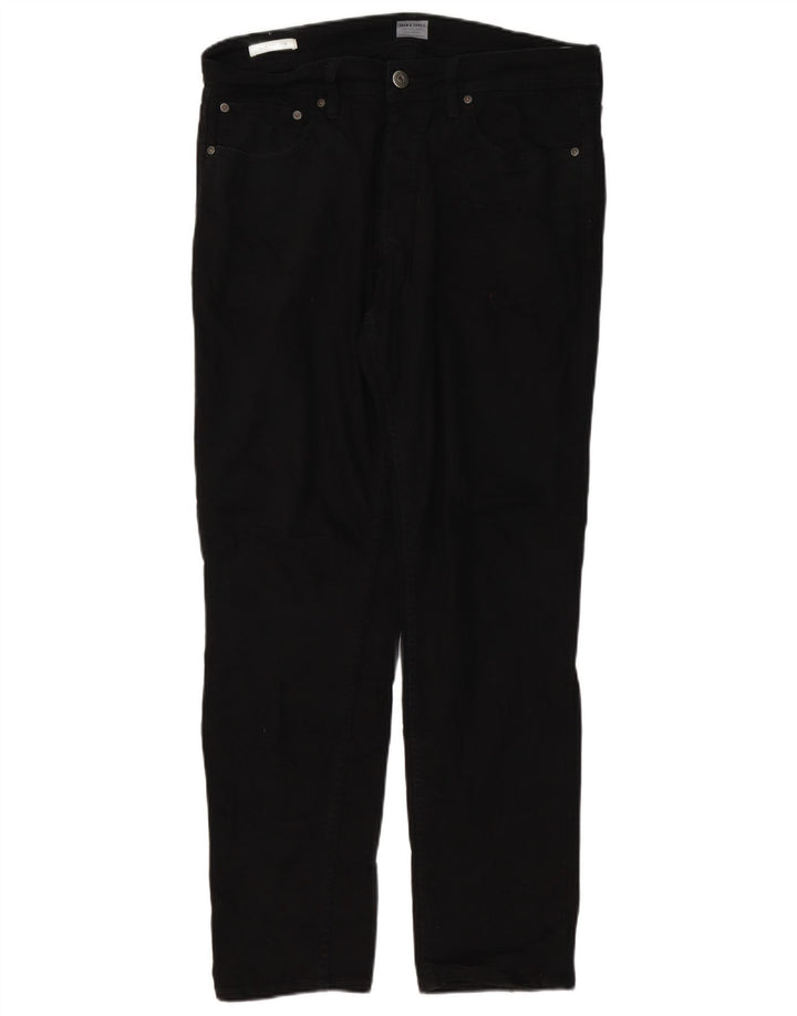 Jack & Jones Masculino Tim Slim Jeans W32 L32 Algodão Preto