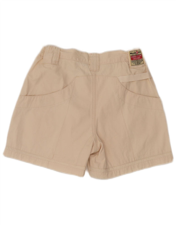 Shorts cargo feminino Murphy & Nye W32 grande algodão bege