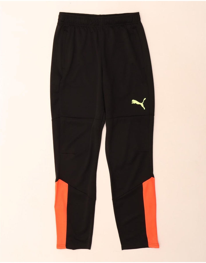 Calças de treino PUMA Boys 13-14 anos preto colorblock poliéster