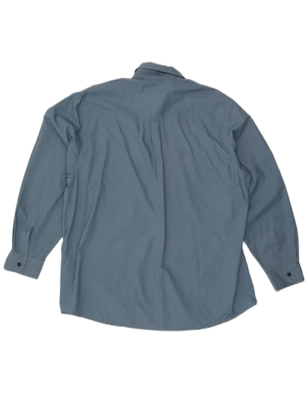 Camisa masculina Rohan grande poliéster azul
