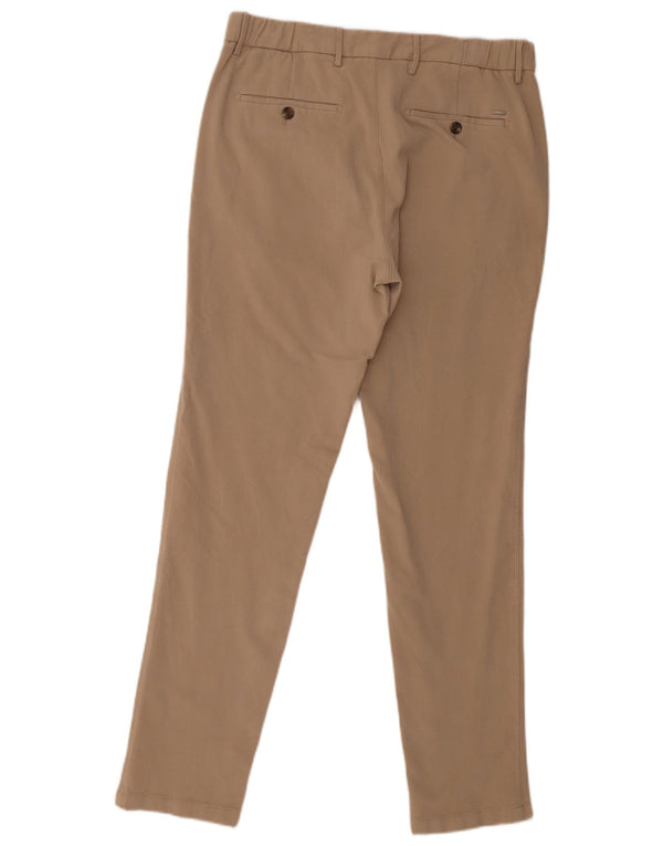 Calça Chino Masculina Slim Massimo Dutti EU 40 Médio W31 L30 Bege