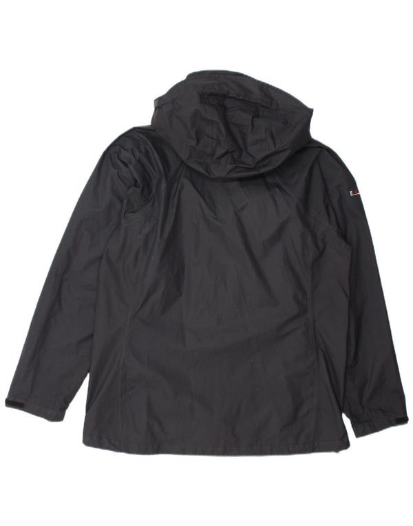 Berghaus Womens Hooded Rain Jacket UK 14 Large Grey Nylon