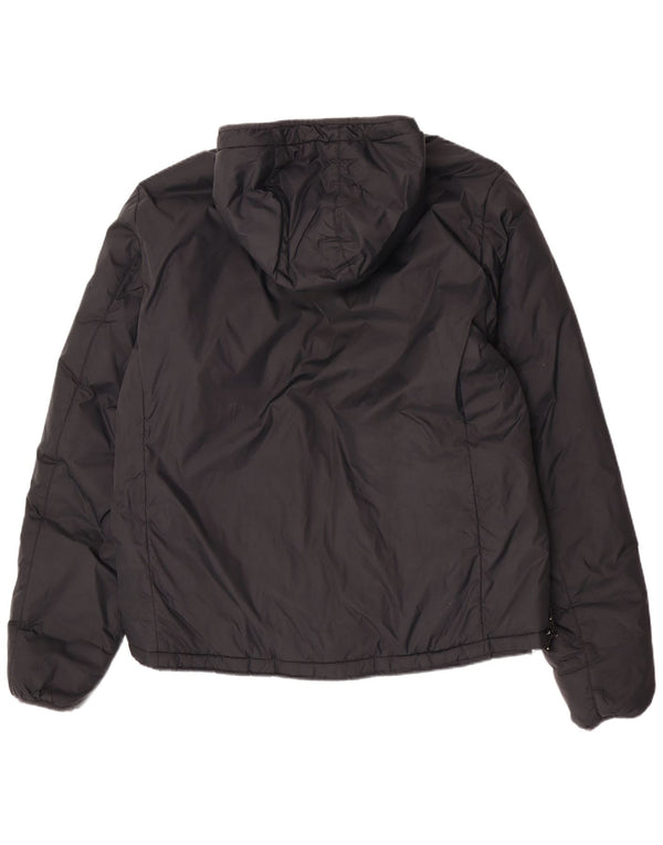 Jaqueta corta-vento masculina Mistral com capuz reversível UK 42 XL poliamida preta