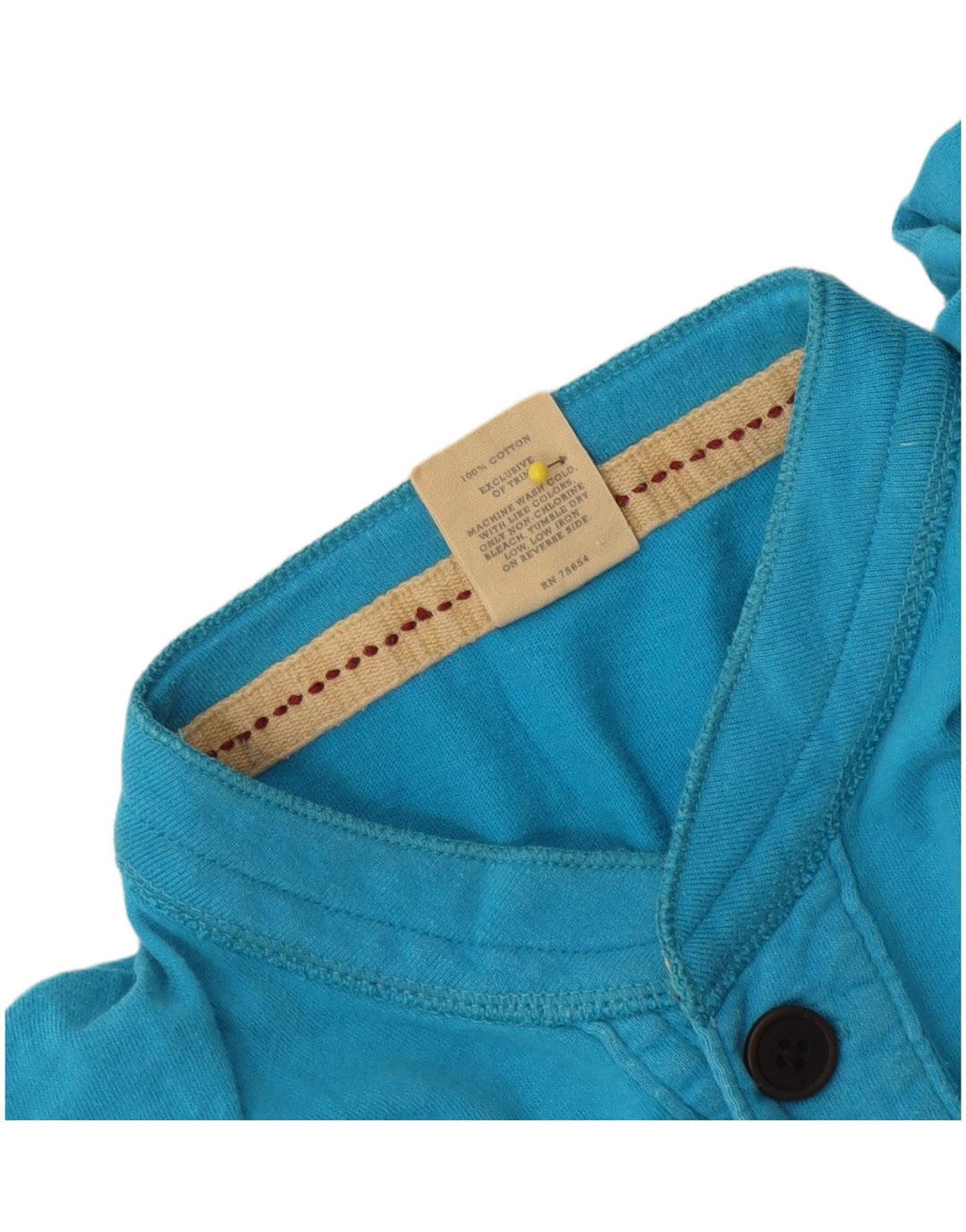 Camisa polo masculina Hollister grande algodão azul
