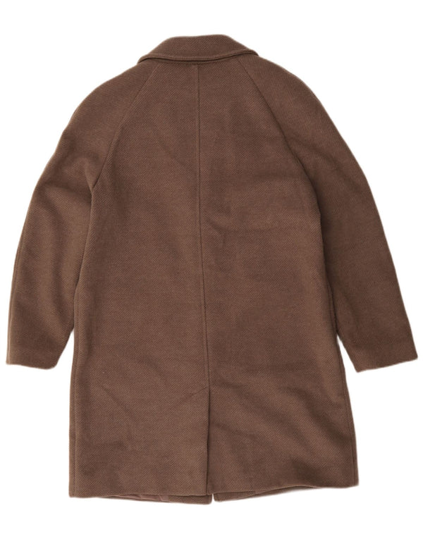Sobretudo feminino Marks & Spencer UK 14 poliéster marrom médio