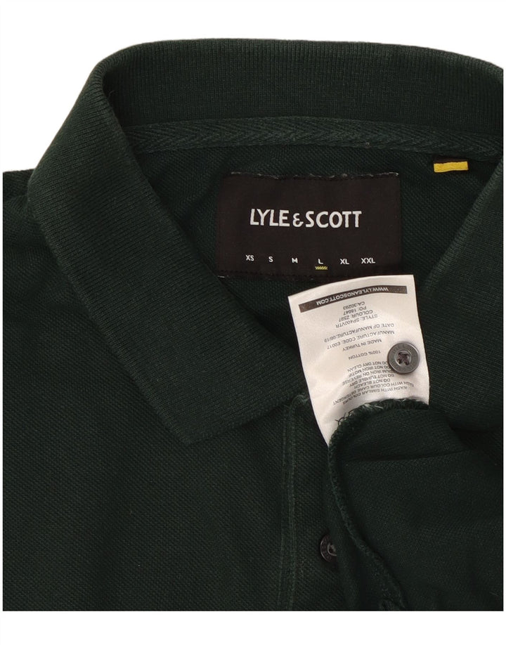 Camisa polo masculina Lyle & Scott grande algodão verde