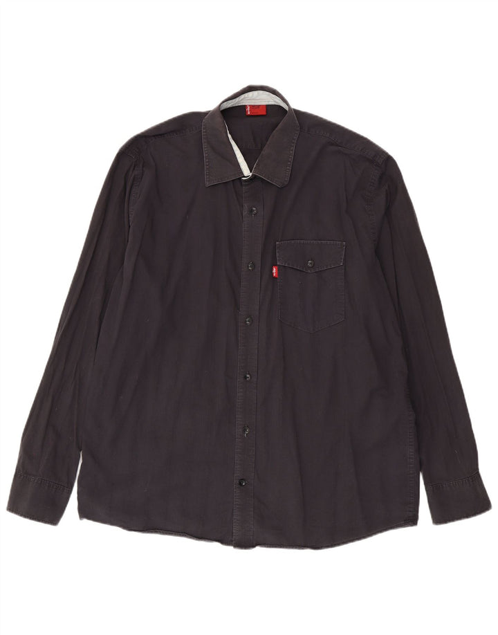 Camisa masculina Levi's XL cinza algodão