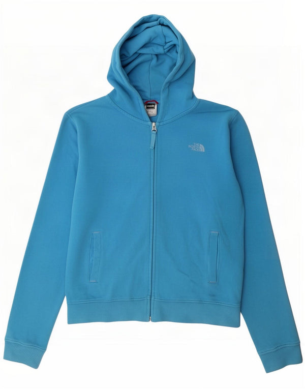 Suéter The North Face Girls Graphic Zip com capuz 14-15 anos XL algodão azul