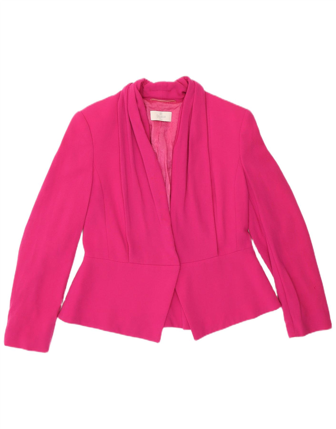 Jaqueta blazer feminina Elegance UK 14 lã rosa médio
