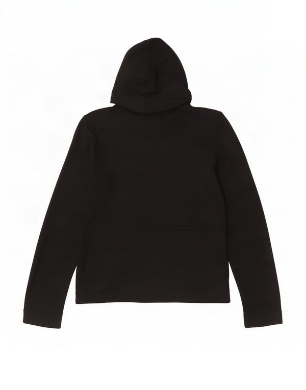 Suéter feminino Nine West com capuz e zíper UK 12 médio preto rayon