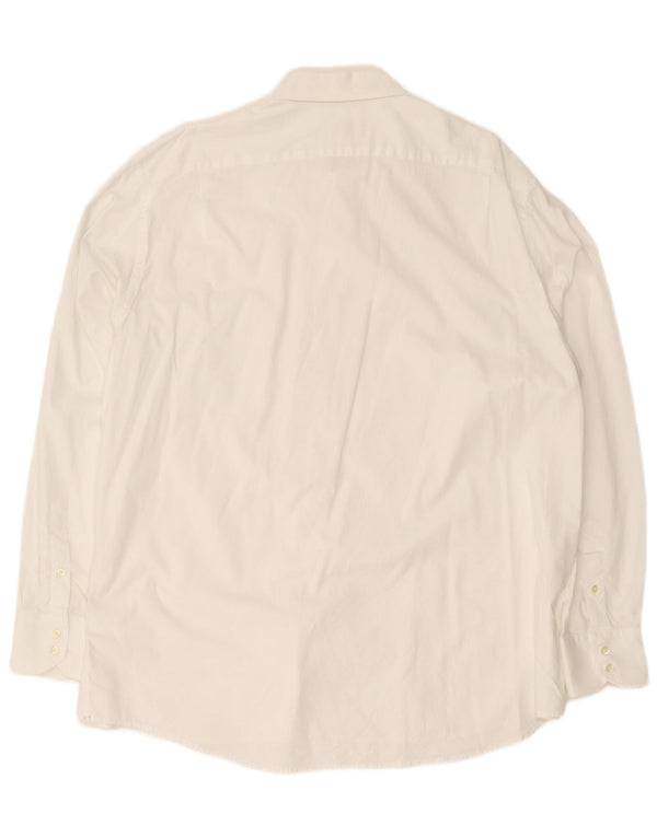 Camisa masculina Lacoste Regular Fit tamanho 46 2XL algodão branco