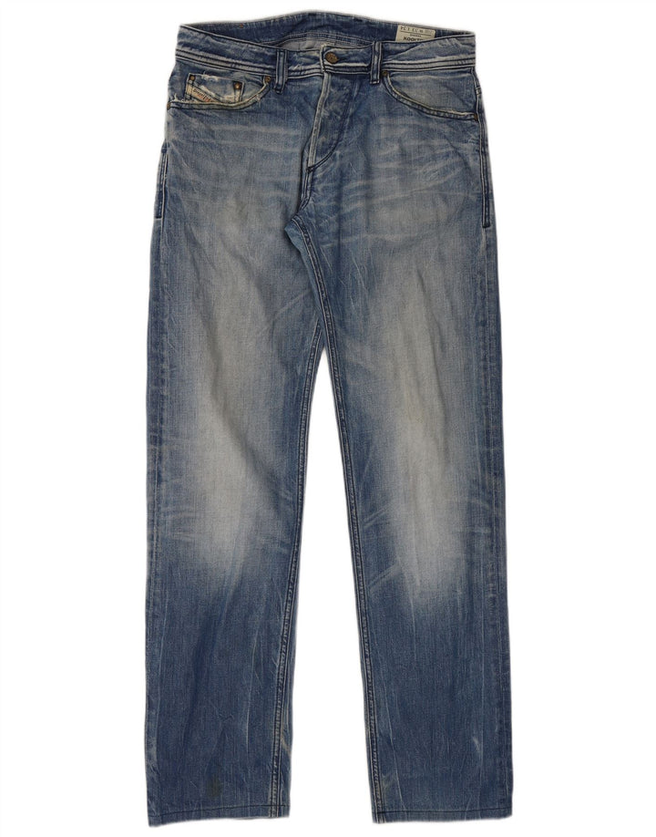 Diesel Masculino Koolter Straight Jeans W33 L34 Azul Algodão