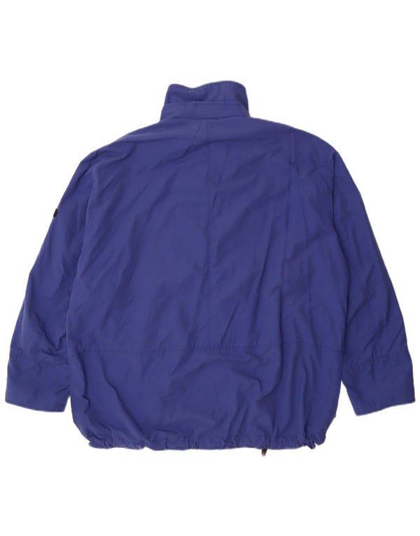 Jaqueta de chuva masculina Hugo Boss EU 48 médio azul poliamida esportiva