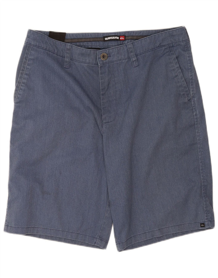 Quiksilver Mens Chino Shorts W33 Médio Algodão Azul