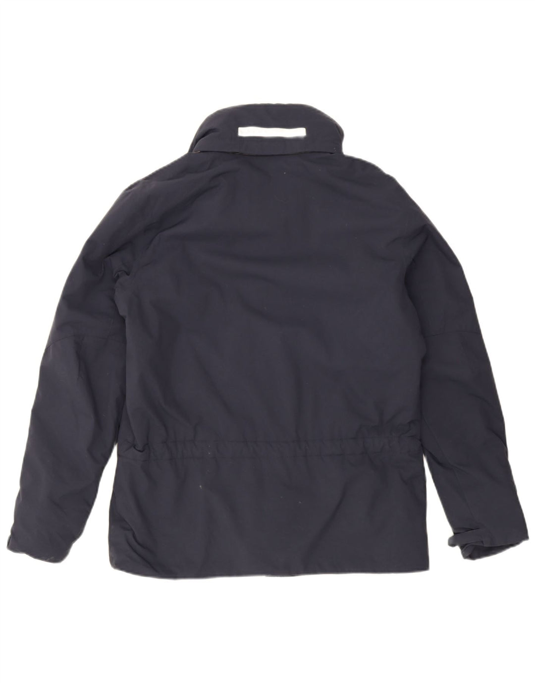 Jaqueta corta-vento masculina Slam com capuz UK 36 nylon azul marinho pequeno
