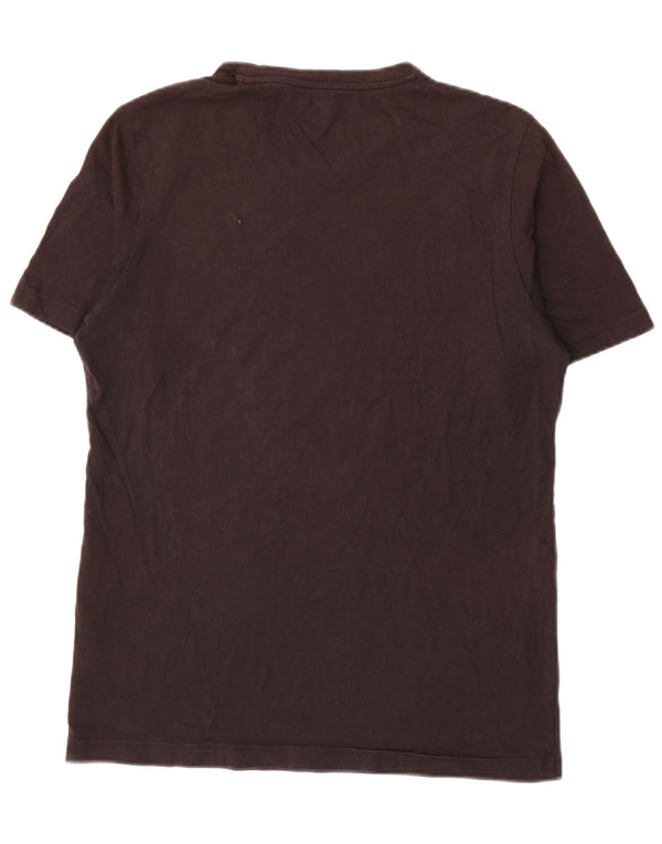 ADIDAS Mens Camiseta Top Pequeno Algodão Preto