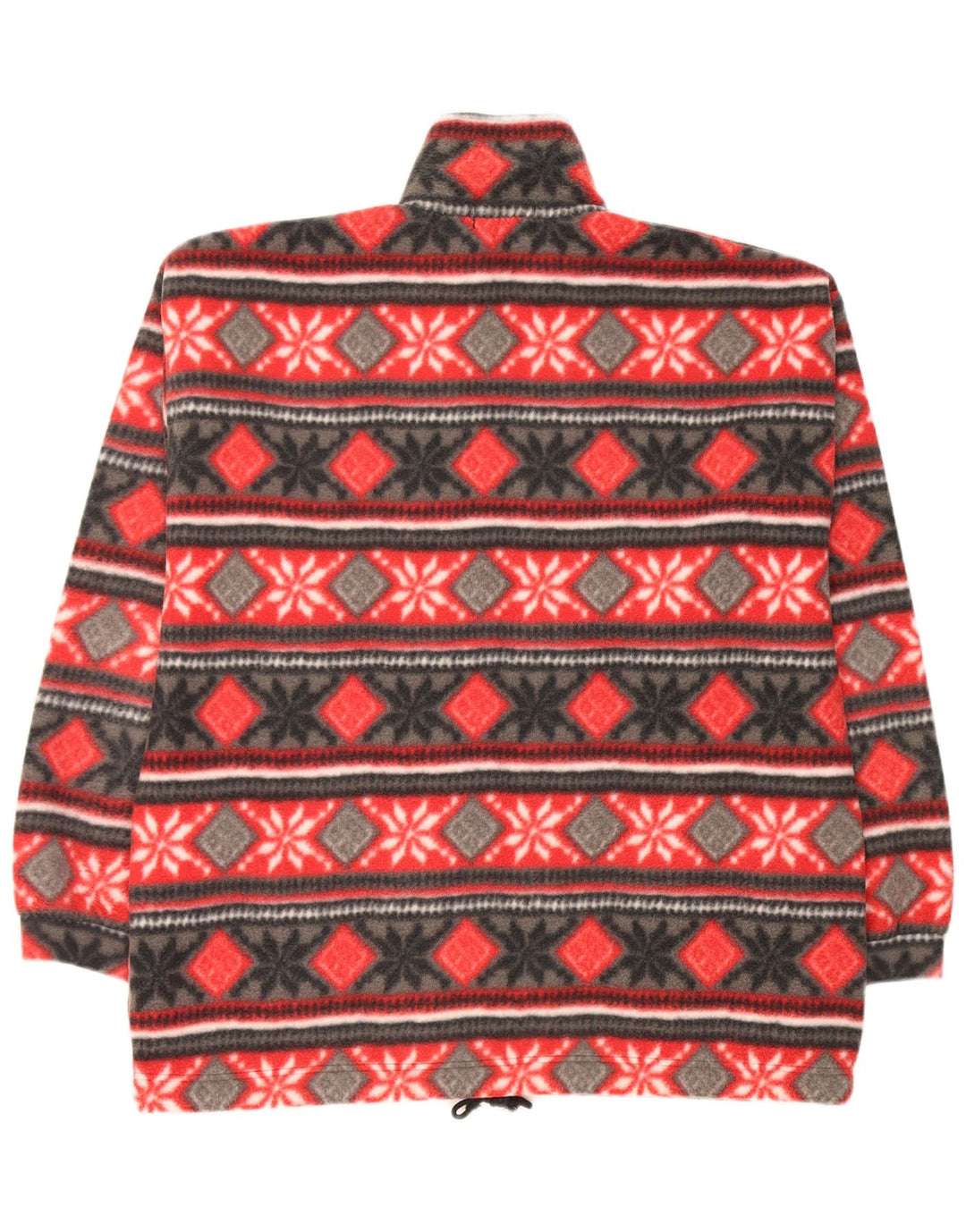 Jaqueta de lã masculina vintage UK 40 grande Red Fair Isle
