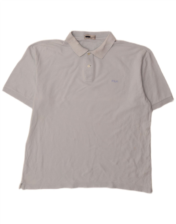 Camisa polo masculina Fila IT 54 XL azul algodão