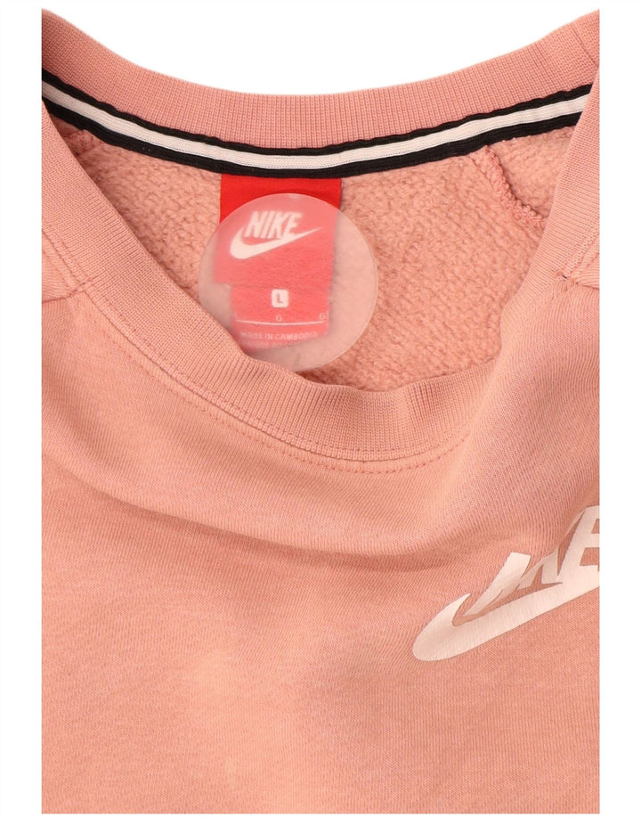 Moletom feminino NIKE UK 16 grande algodão rosa