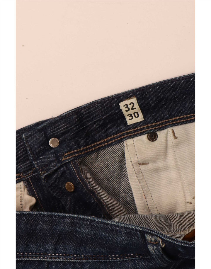 Jeans retos masculinos Jack & Jones W32 L30 algodão azul