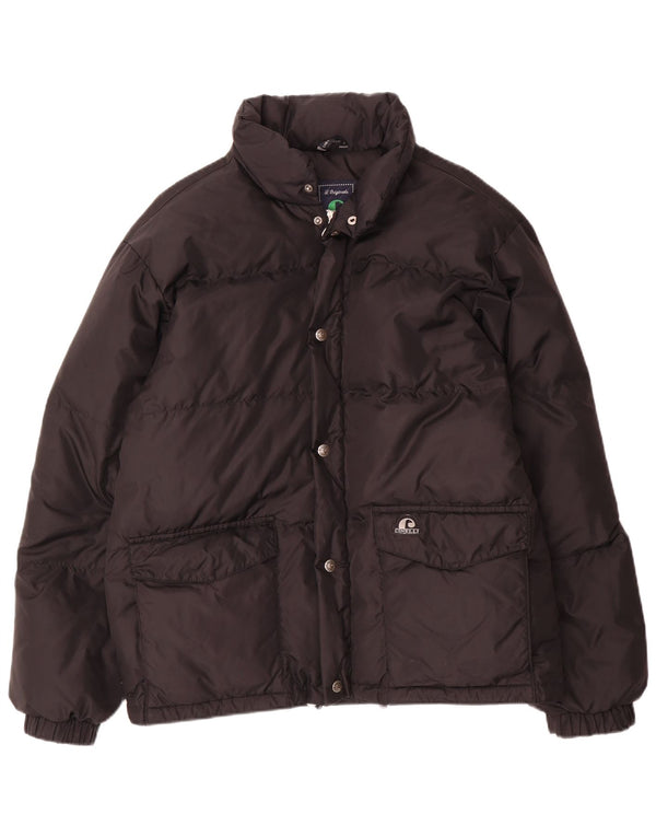 Jaqueta acolchoada masculina Cinelli UK 38 nylon preto médio