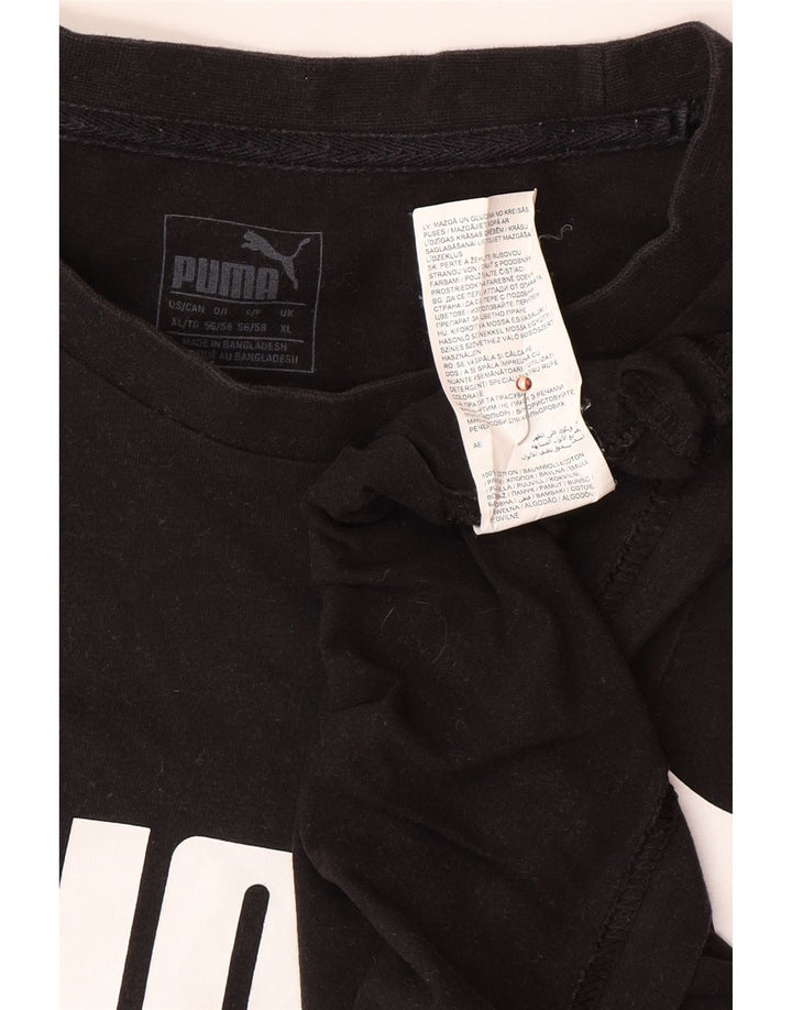 Camiseta masculina gráfica PUMA Top XL algodão preto