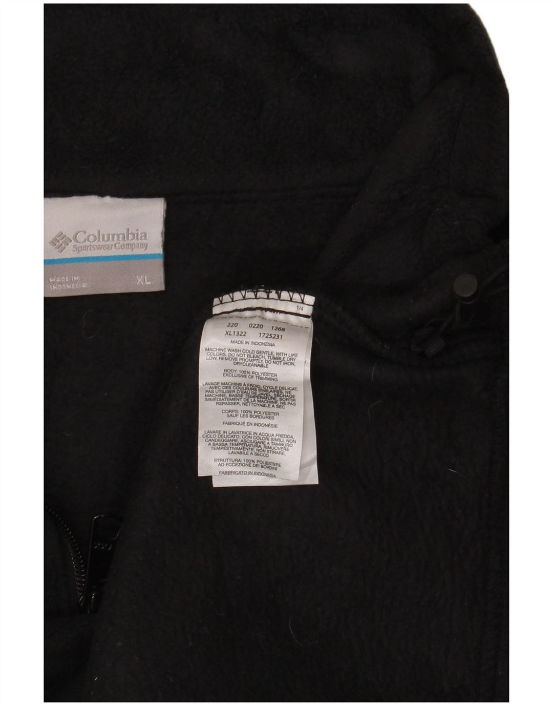 Jaqueta de lã feminina COLUMBIA UK 18 XL poliéster preto