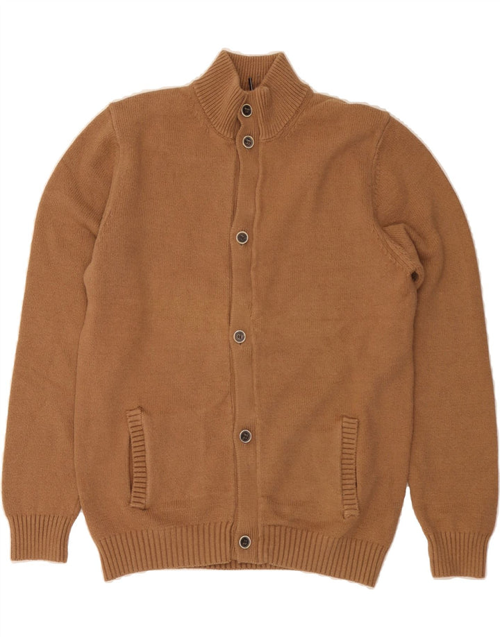 MASSIMO DUTTI Boys Cardigan Sweater 15-16 Years XL Brown Cotton Vintage Massimo Dutti and Second-Hand Massimo Dutti from Messina Hembry 