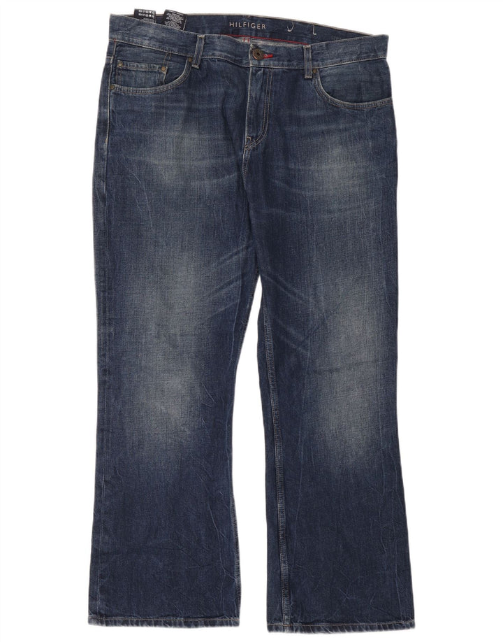 Tommy Hilfiger Masculino Bootcut Jeans W36 L30 Azul Algodão